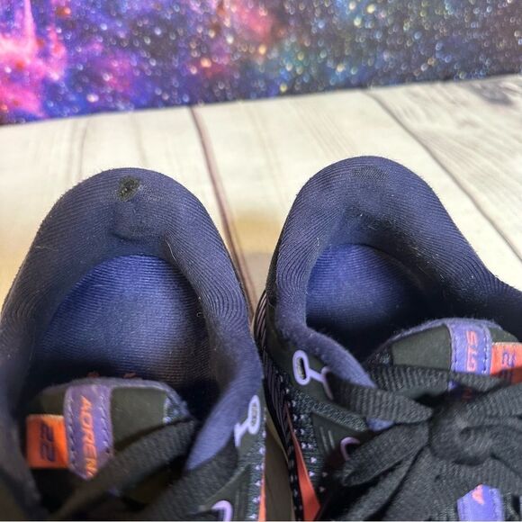 Brooks Adrenaline GTS Women Sz 8 D Black/Purple Athletic Sneaker Running Shoes - Picture 9 of 10